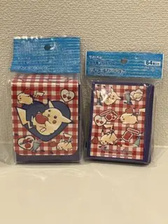 【ポケセンオリジナル】ピカチュウとハート デッキケース、デッキシールド