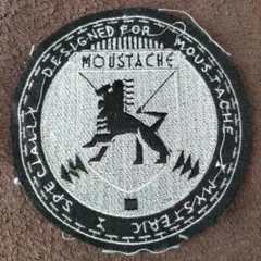 ライオン刺繍ワッペン MOUSTACHE