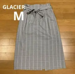 ⭐︎美品⭐︎GLACIER グレー系チェック タイトスカート M