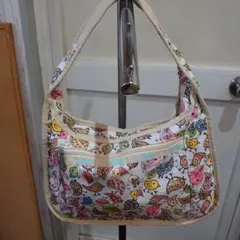 lesportsac 鳥プリント ショルダーバッグ