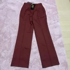DAKS LONDON カシミヤ混スラックス ボルドー タグ付き