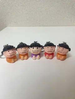 サザエさん ソフビ 貯金箱 長谷川町子美術館 限定 / ストラップ 4個