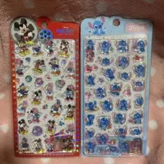 正規品　Disney ディズニー スティッチとミニーボンボンドロップシール