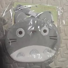 トトロ 丸型ポーチ グレー 約15cm