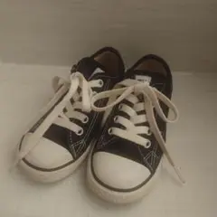 CONVERSE 黒 スニーカー ファスナー付き　17センチ