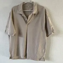 UNIQLO メンズベージュ ポロシャツ M