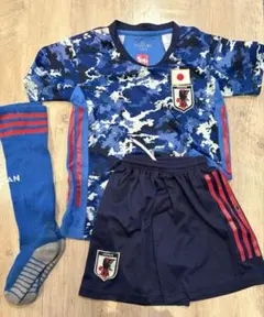 【日本代表風 キッズサッカーウェア 3点セット】