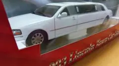 1/28 リンカーン リムジン 全長32cm 黒/銀 ラスベガス 2003 - メルカリ