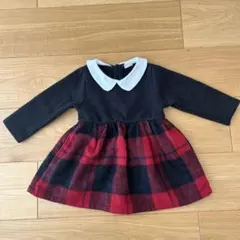 プティマイン チェック柄ワンピース　90cm