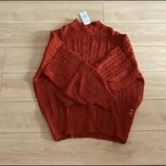 透かし編みニットプルオーバー　新品