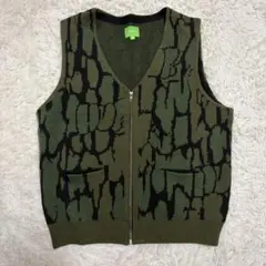 ニットベスト グリーン
