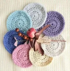 Handmade　アクリルたわし　まる　シンプル