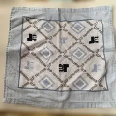 新品　U.P renoma タオルハンカチ 水色系