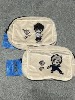 呪術廻戦　乙骨憂太　狗巻棘　ラウンドワン限定　スクエアポーチ