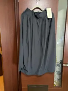 グレー ロングスカート ポリエステル製　バルーンタイプ