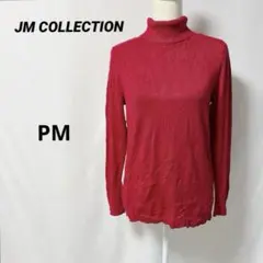 JM COLLECTION 【PM】赤 タートルネック ニット 長袖