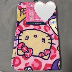 しまむら サンリオ 日焼け ハローキティ ヒョウ フェイスタオル