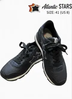 【希少】アトランティックスターズ 41 アンタレス パイソン型押しラメ ネイビー