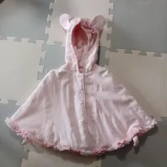 シャーリーテンプル　うさみみケープ　赤ちゃん　ピンク色のサムネイル