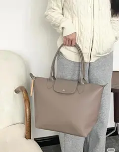 こうめ様　ご専用なリンク　ベージュ トートバッグ 皮革#Lサイズ