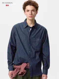 UNIQLO JW ANDERSONライトデニムオーバーサイズシャツ