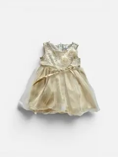 クリーム色 フォーマルドレス 80cm