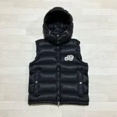 最終お値下げ‼️美品 モンクレールダウンベスト S.M ブラック 正規本物 MONCLER モンクレール ダウン ダウンベスト ライトダウンベスト