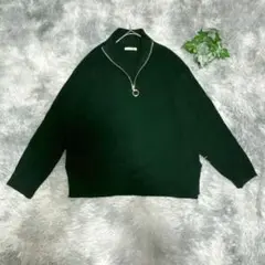 modish gaze モディシュガゼ （F）長袖 ニット ハイネック 畦編み