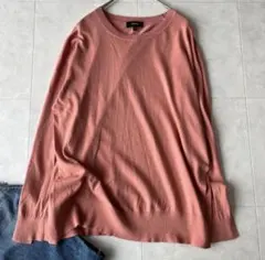 セオリー 薄手 サイドスリットニット クルーネック