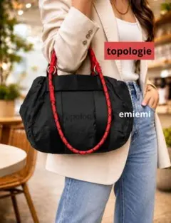 topologie Duffle Small オリーブグリーン 赤ストラップ付き - メルカリ