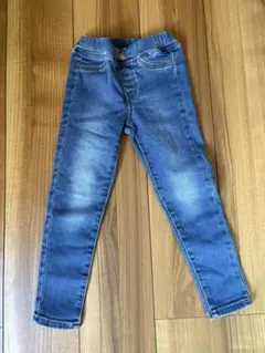 GU デニムブルー スキニーパンツ 110cm