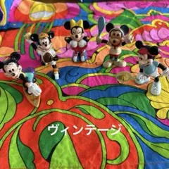 Disney ヴィンテージ　ミッキー ミニー フィギュア 5体セットのサムネイル