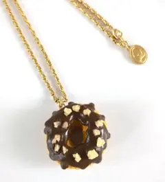 Q-pot. ドーナツ ネックレス ゴールド*チョコレートのサムネイル