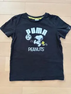 PUMA PEANUTS スヌーピー 黒Tシャツ S/M