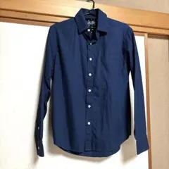 ビームス The Beams メンズ コットン 長袖シャツ S ネイビー