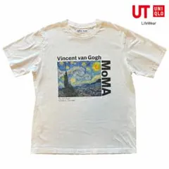 ユニクロ UT MoMA ゴッホ 星月夜 Tシャツ 白 L UNIQLO 美品のサムネイル