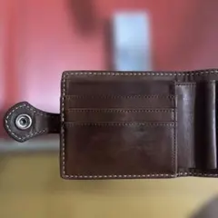 FUNNY 二つ折り レザー 財布 ブラウン ファニー ウエスタン コンチョ