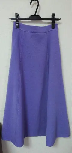 【美品】ブルー　ロングスカート　NATURAL　BEAUTY　BASIC