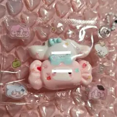 ミニサイズキャンディスクイーズ キーホルダー⑥白とうさぎ