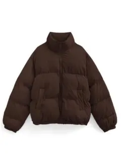 【新品未使用】 スタンドカラーショート丈ダウンジャケット[dk1342]