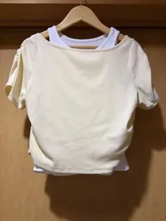 リブレイヤードTEE レイヤードトップス　カスタネのサムネイル