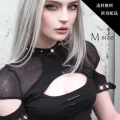 ⭐️新品⭐️1点限り ゴシック パンク メッシュ トップス Mサイズのサムネイル