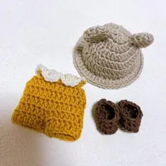 のんのん様専用【ハンドメイド】あみぐるみ 女の子　着せ替え　洋服セット