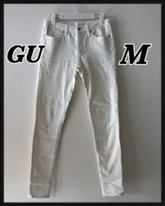 【GU 】スキニーパンツ M レディース 白 ジーユー