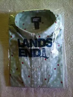 LANDS' END 半袖シャツ XL ドット柄 てんとう虫 新品未開封のサムネイル