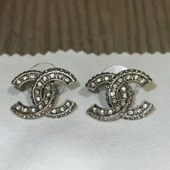 ♥️上品なクラシックCHANELシャネル ダイヤモンドCCロゴ ピアス