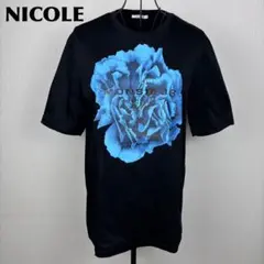 ★美品 MONSIEUR NICOLE メンズ 半袖Ｔシャツ フラワープリントのサムネイル