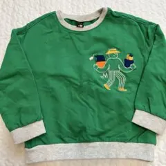 【即購入OK】moimoln緑色刺繍 トレーナー100サイズ