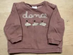 ZARA バレリーナ刺繍 トレーナー 18-24ヶ月　92cm