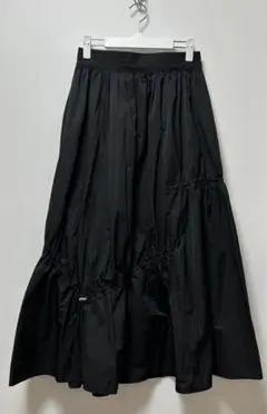 AUNT MARIE'Sアシメドロストギャザースカート Free